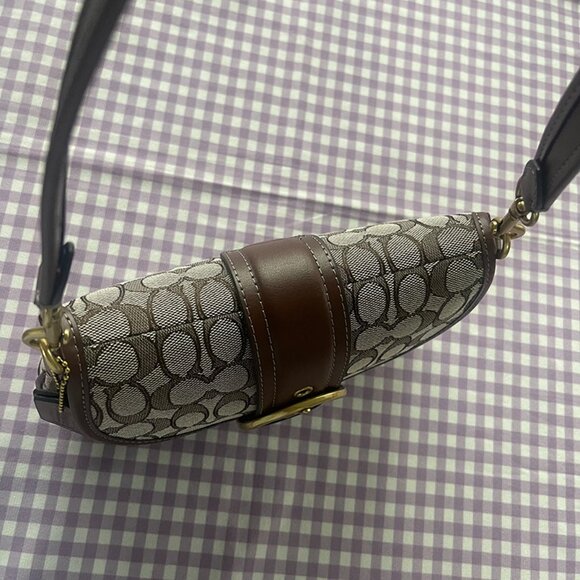 Coach Soho Flap Bag In Signature Jacquard - Picture 5 of 8